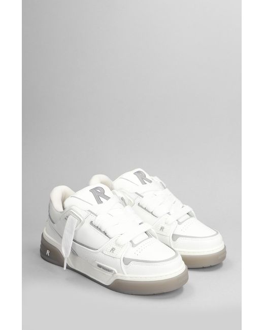 Represent Gray Studio Sneaker Sneakers In White Leather for men