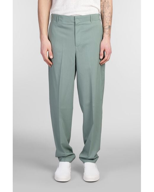 Pantalone ZI56 in Lana Verde di PT Torino in Green da Uomo