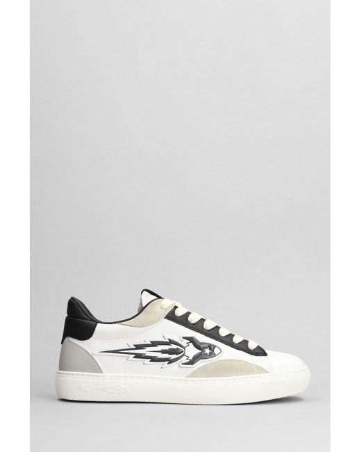ENTERPRISE JAPAN Sneakers In White Suede And Leather for men