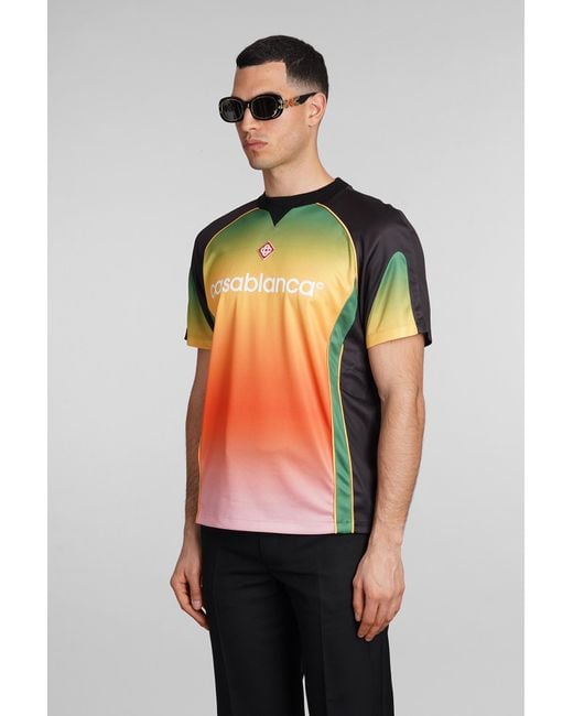 Casablancabrand T-shirt In Multicolor Polyester for men