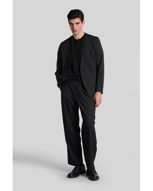 Attachment Pants In Black Polyester for men