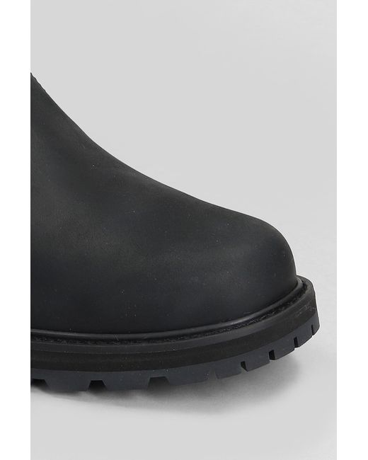 Anfibi Britton Road in Nabuk Nero di Timberland in Black da Uomo