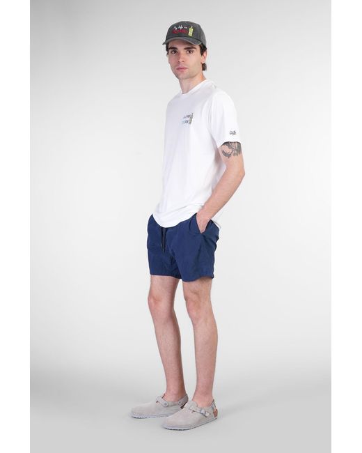 Beachwear Katch in Nylon Blu di Mc2 Saint Barth in Blue da Uomo