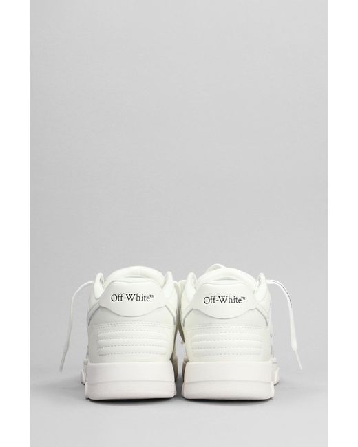 Sneakers Out of office in Pelle Bianca di Off-White c/o Virgil Abloh in White
