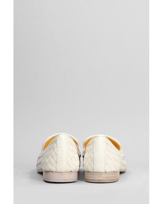 Mara Bini Loafers In White Leather