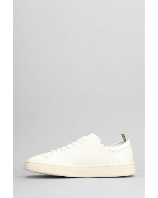 Sneakers Once 002 in Pelle Bianca di Officine Creative in White da Uomo