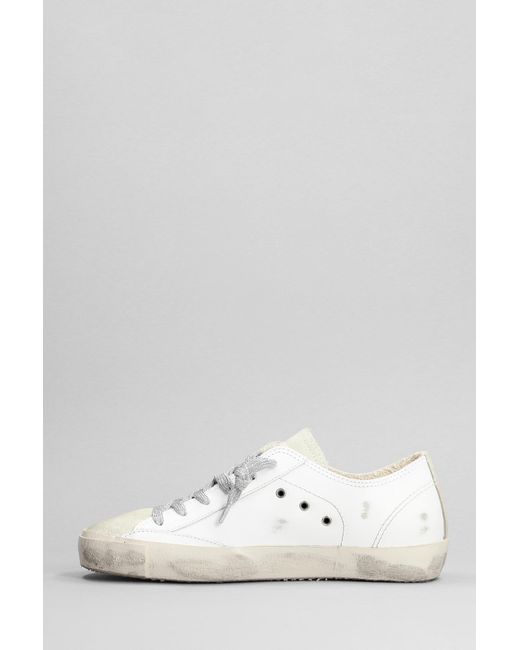 Sneakers Prsx Low in pelle e camoscio Bianco di Philippe Model in White