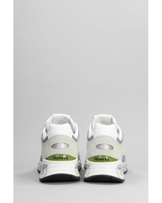 Sneakers Mase in Camoscio e Tessuto Bianco di Premiata in White da Uomo