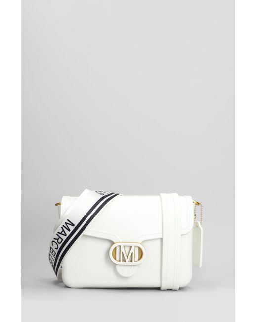 Borsa a spalla Flat Buble in ecopelle Bianca di Marc Ellis in White