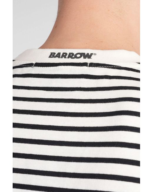 T-Shirt in Cotone Beige di Barrow in White da Uomo