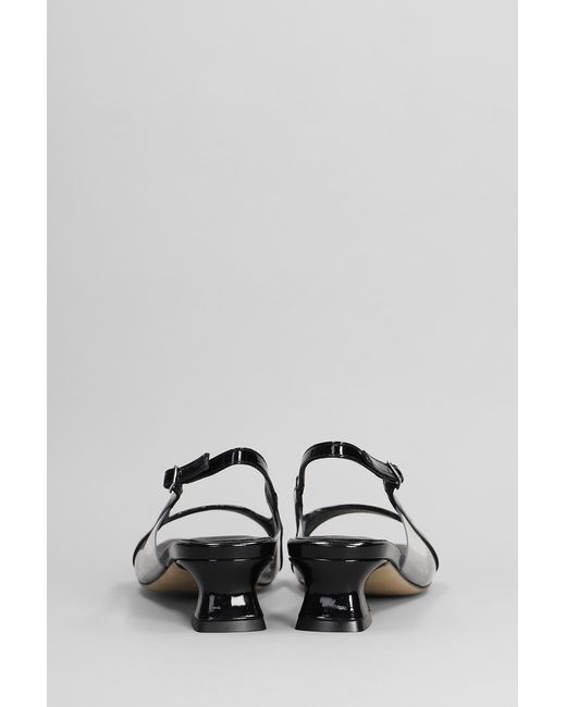 Sandali in Vernice Nera di Alchimia in Gray