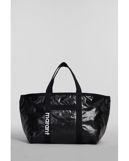 Isabel Marant Warden Tote In Black Cotton