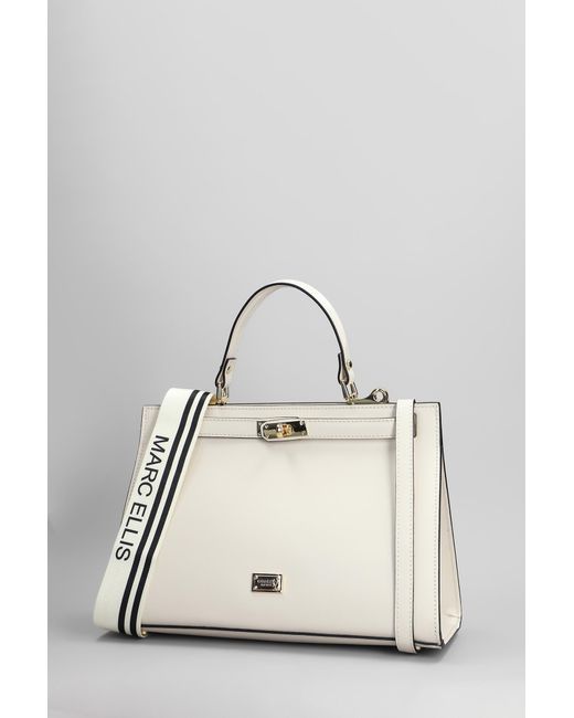 Tote Alma L Bx in Pelle Beige di Marc Ellis in Natural