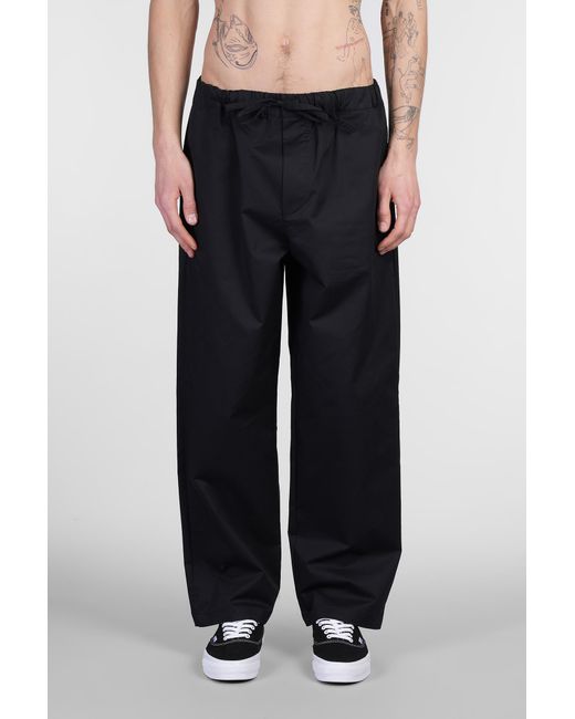Pantalone Ian in Cotone Nero di DARKPARK in Black da Uomo