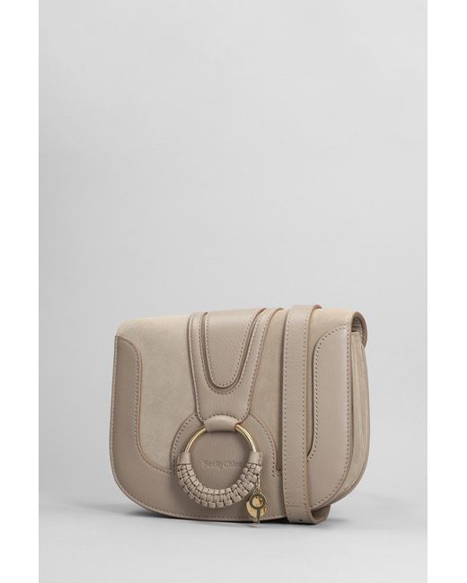See By Chloé Multicolor Hana Shoulder Bag In Grey Leather