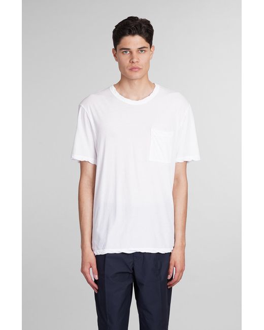 James Perse T-shirt In White Cotton for men