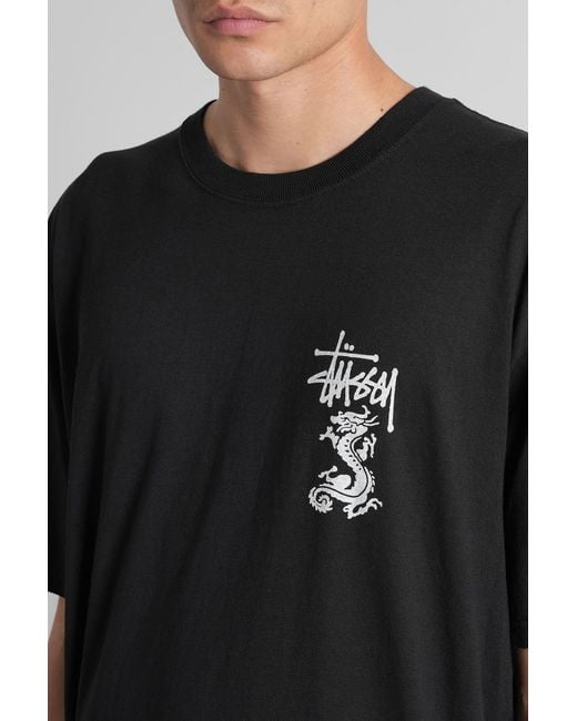 Stussy T-shirt In Black Cotton for men