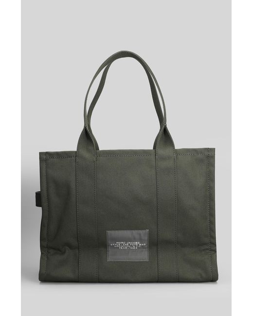 Marc Jacobs Multicolor The Large Tote Tote In Green Cotton