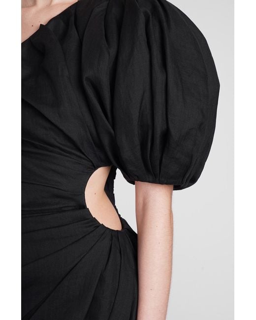 Chloé Dress In Black Ramie