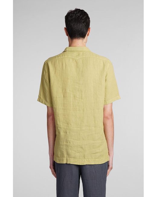 Massimo Alba Venice Shirt In Green Linen for men