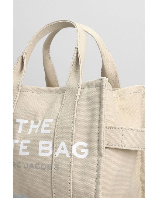 Marc Jacobs Natural The Small Tote Tote In Beige Cotton