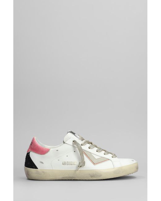 Sneakers Suprime in Pelle Bianca di 4b12 in White
