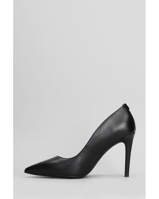 Decollete Alina Flex High Pump in Pelle Nera di Michael Kors in Black