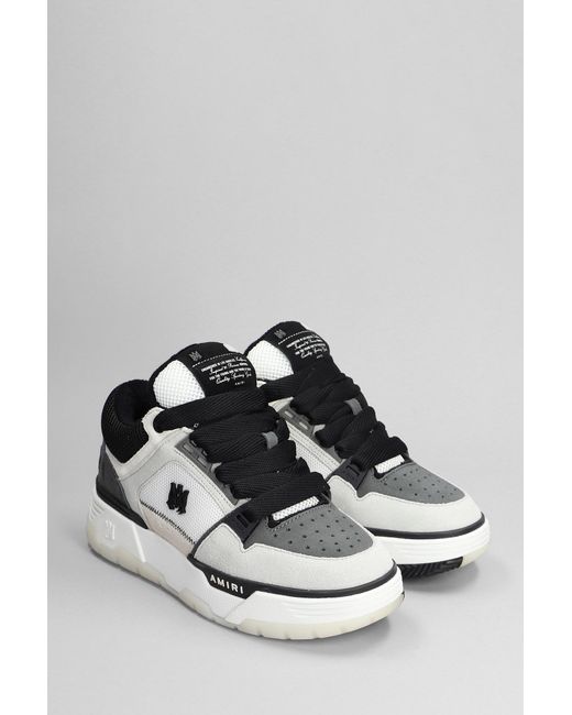 Amiri Ma-1 Sneakers In Black Suede And Fabric for men