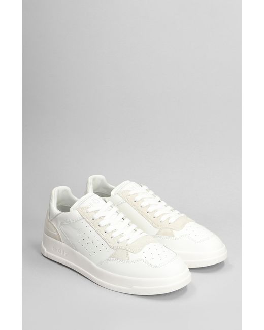 GHOUD VENICE Tweener Low Sneakers In White Suede And Leather for men