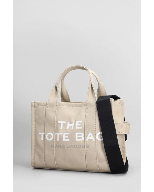 Marc Jacobs Natural The Small Tote Tote In Beige Cotton