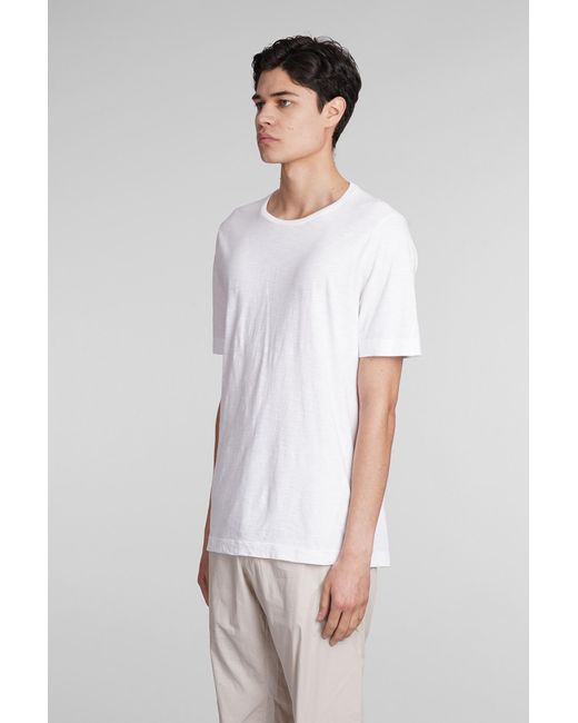 Transit T-shirt In White Cotton for men