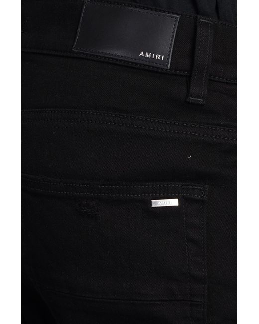 Amiri Black Stack Jeans In Cotton for men
