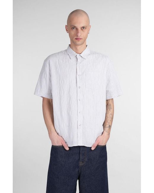 Camicia in Cotone Beige di Stussy in White da Uomo