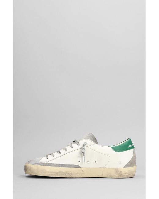 Golden Goose Deluxe Brand Superstar Sneakers In White Suede And Leather for men