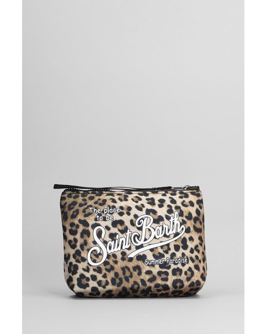 Pochette Aline in Poliestere Animalier di Mc2 Saint Barth in Gray