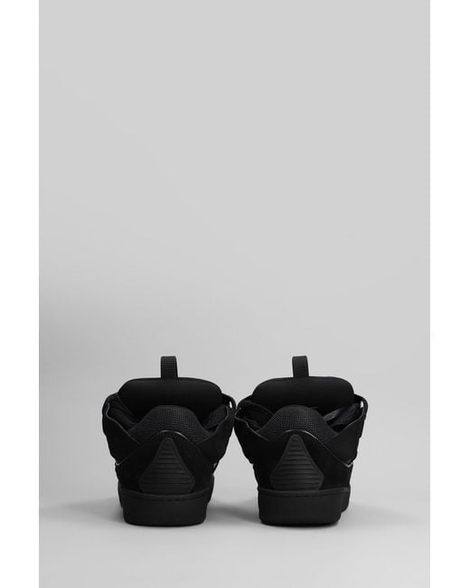 Lanvin Black Curb Sneakers
