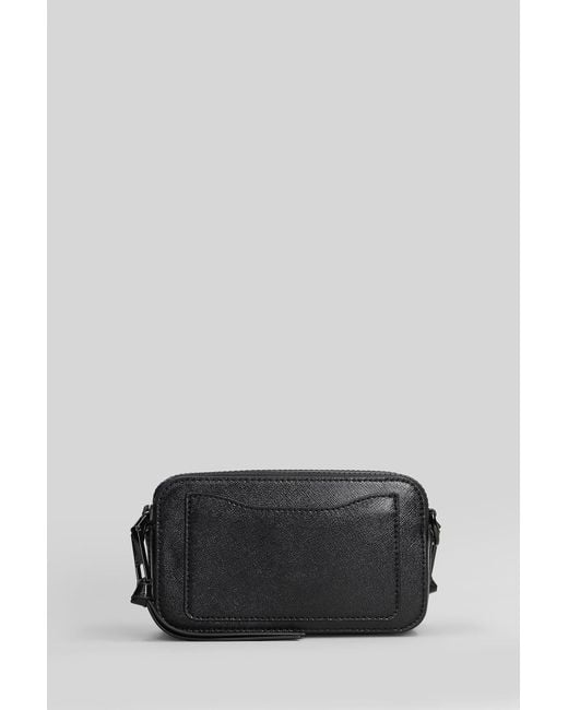 Marc Jacobs The Snapshot Shoulder Bag In Black Leather