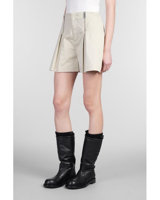 Shorts in Cotone Beige di Halfboy in Natural