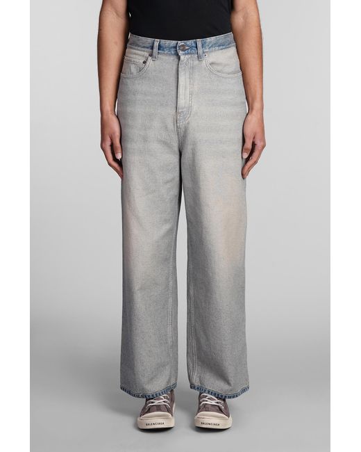 Jeans in Cotone Beige di Balenciaga in Gray da Uomo