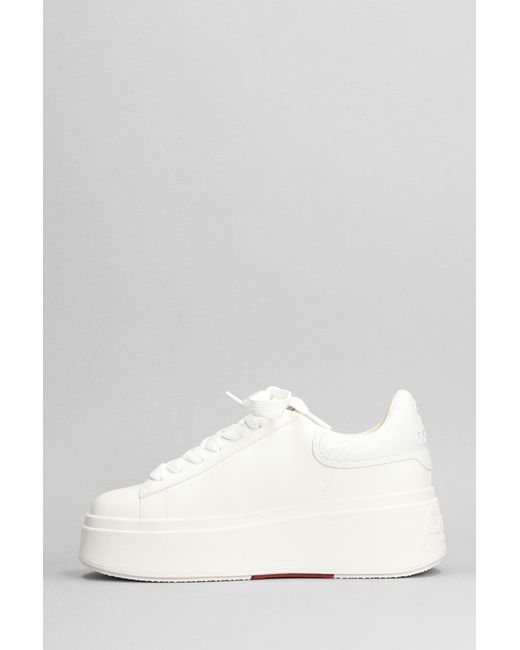 Sneakers Moby Bekind in Pelle Bianca di Ash in White