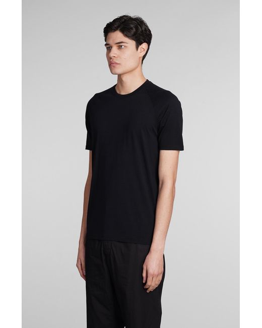 Aspesi T-shirt Ay28 T-shirt In Black Cotton for men