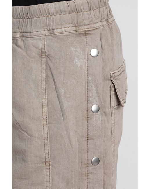 Rick Owens Brown Pusher Pant Pants In Grey Cotton for men