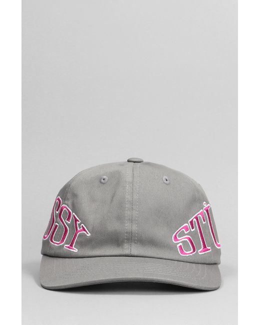 Stussy Gray Hats In Grey Cotton for men