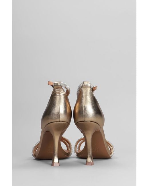 Bibi Lou White Circe 90 Sandals In Platinum Leather