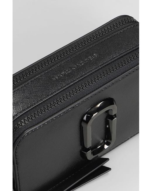 Marc Jacobs The Snapshot Shoulder Bag In Black Leather