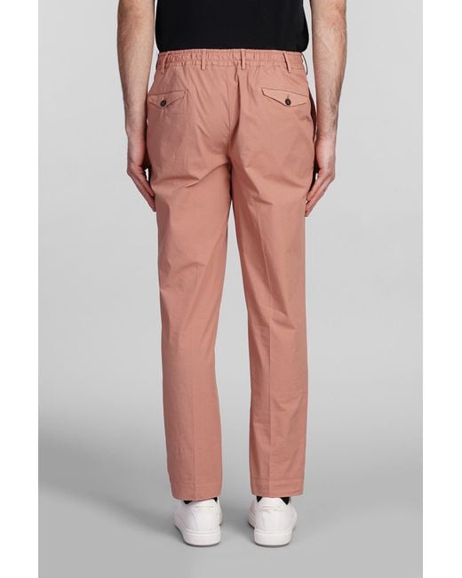 Santaniello Multicolor Pants In Rose-pink Cotton for men