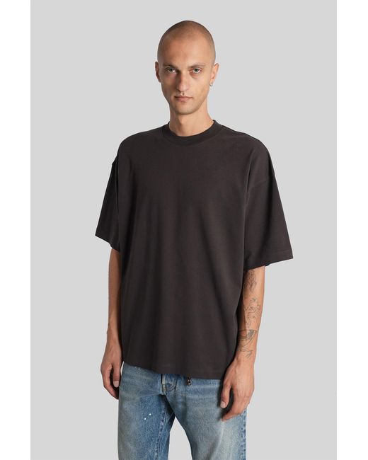T-Shirt Mick in Cotone Marrone di DARKPARK in Black da Uomo