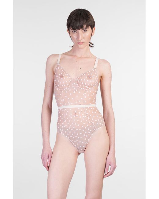 Body in Poliestere Rosa di Fiorucci in Pink