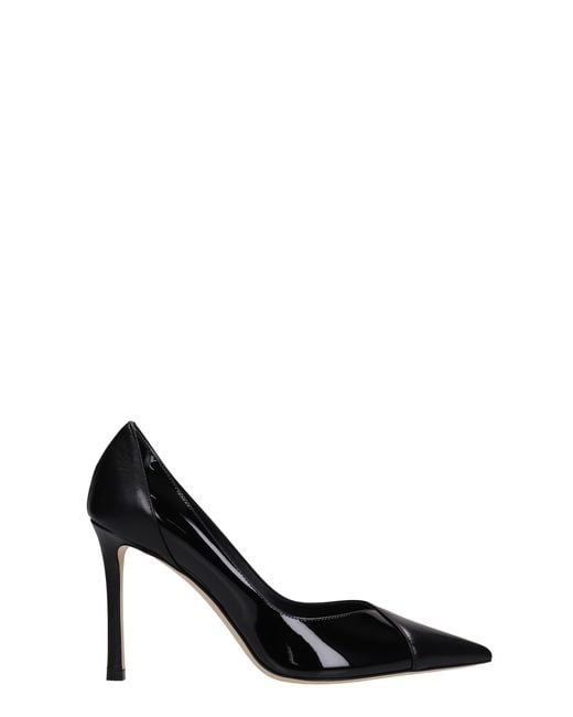 Jimmy Choo Cass 95 Pumps In Black Leather - Lyst