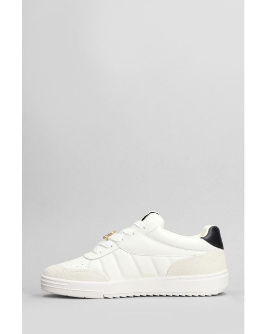 Palm Angels Sneakers In White Leather for men